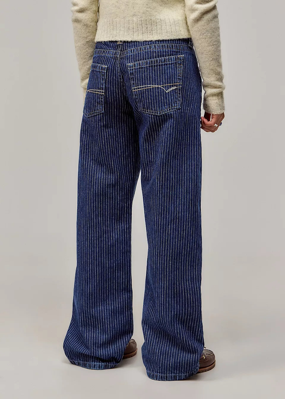 Ewa | Dżinsy w prążki