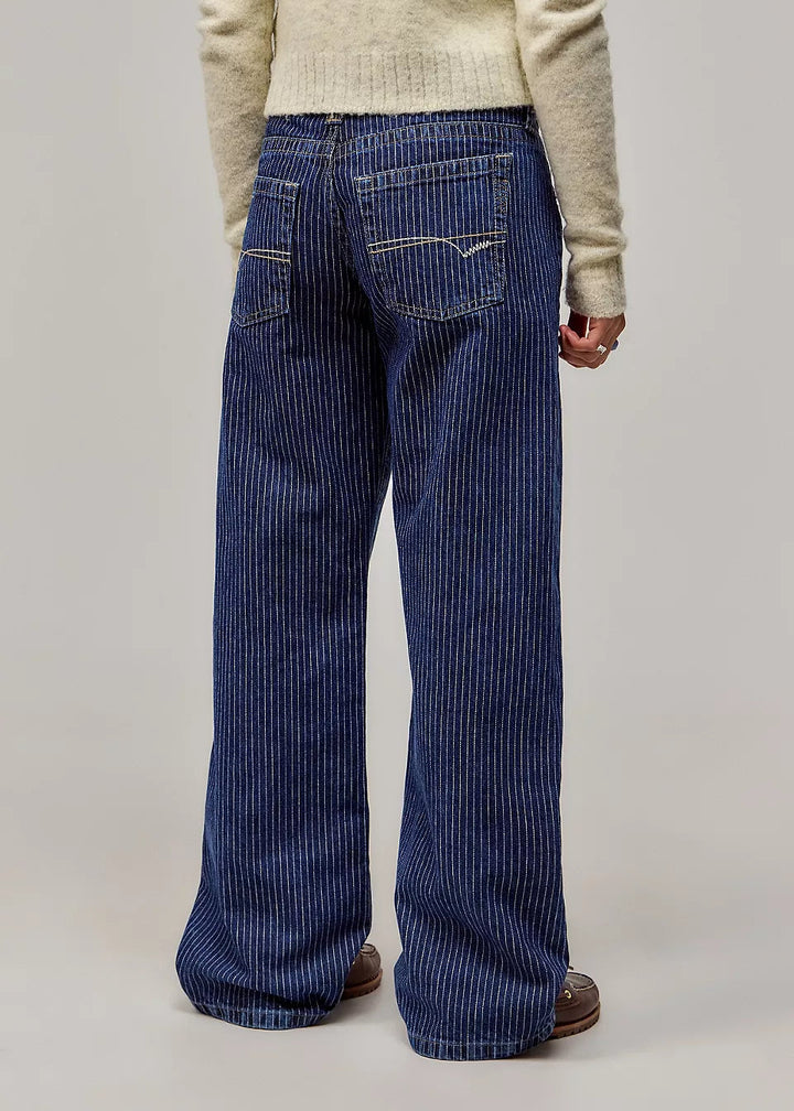 Ewa | Dżinsy w prążki