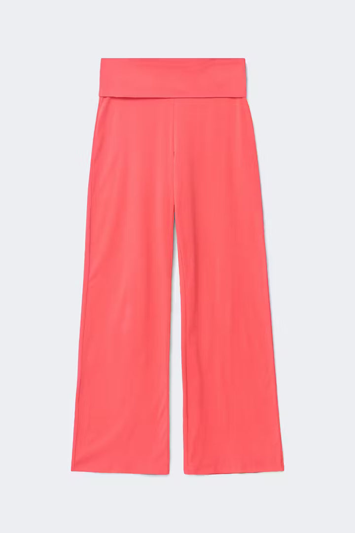 viralowe koralowe spodnie