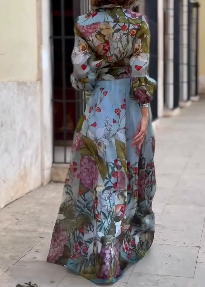 Anna | Elegancki dwuczęściowy komplet: koszula i spódnica