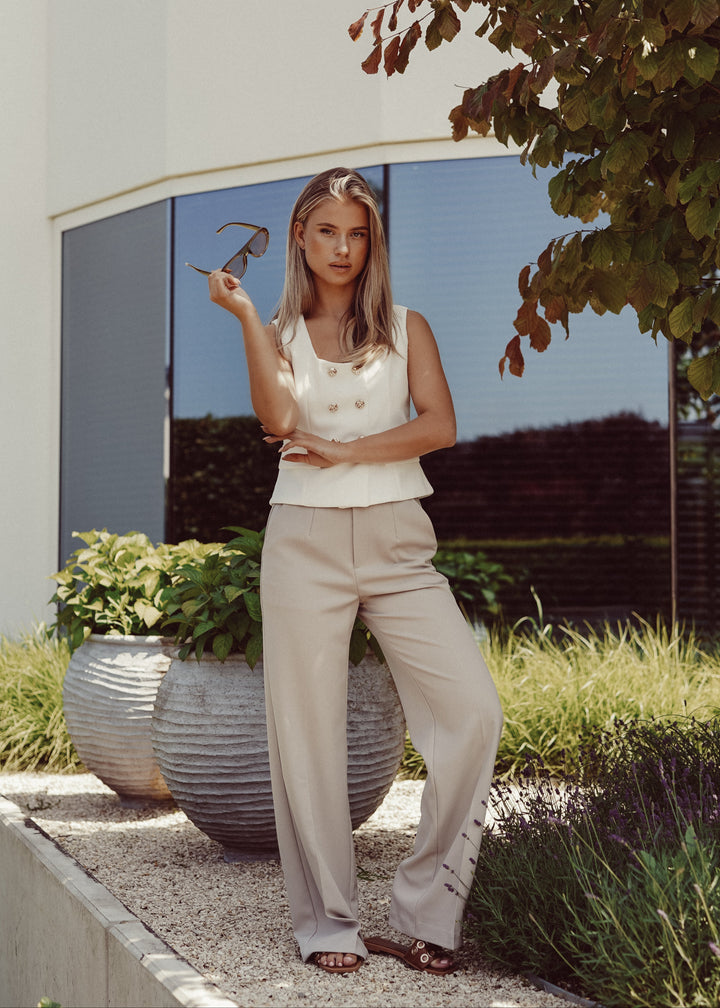 Natalia | Szerokie nogawki spodnie