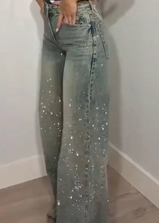 Hannah | dżinsy z kryształkami