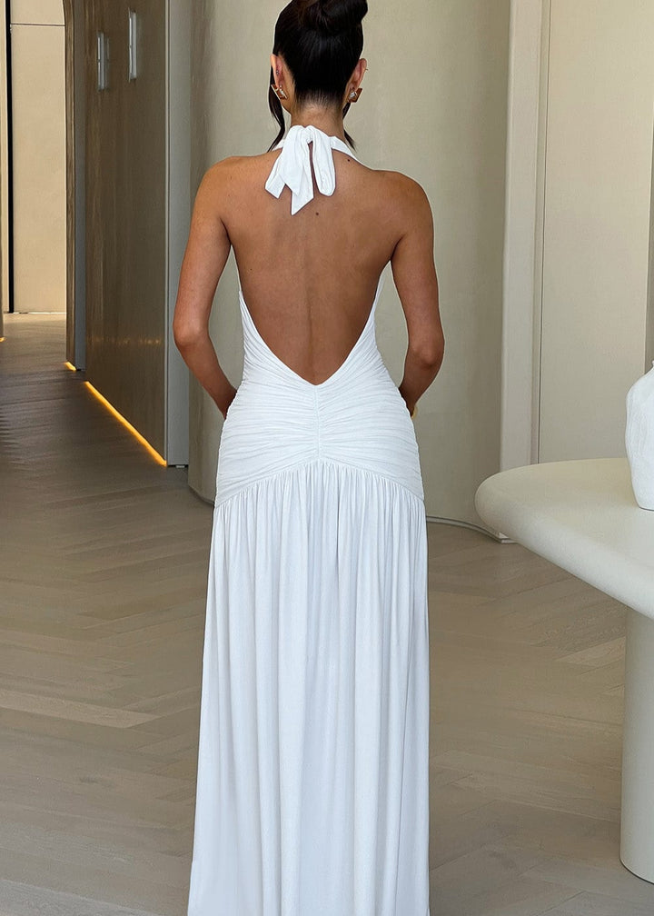 Sylwia | Sukienka maxi – biała